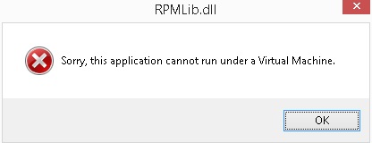 VMProtect reports error even the program is running normally. (NOT in virtual machine)